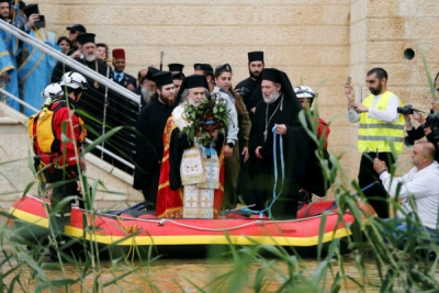 Diez mil cristianos celebraron en el lugar del bautizo de Jesús a las orillas del Jordán